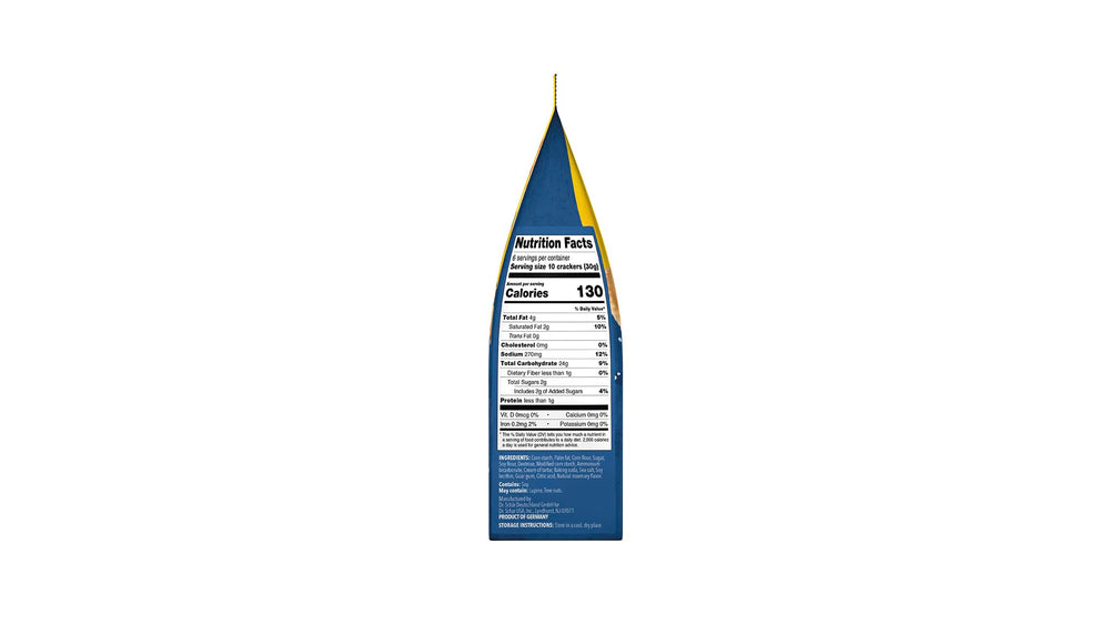 Schar Entertainment Cracker 5-Pack close-up texture highlighting gluten-free appeal.