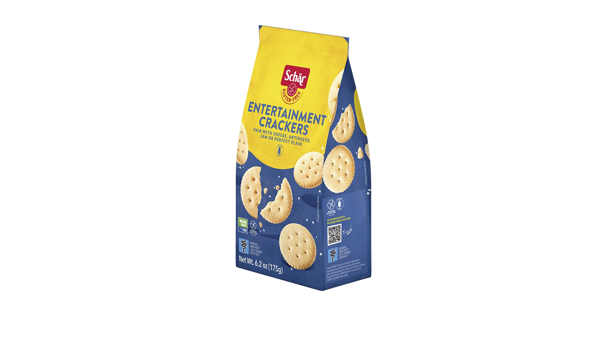 Schar Entertainment Cracker 5-Pack elegant serving on a platter with fruit.