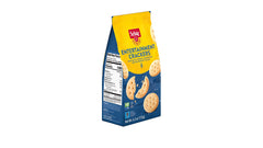 Schar Entertainment Cracker 5-Pack storage-friendly packaging kept in pantry.
