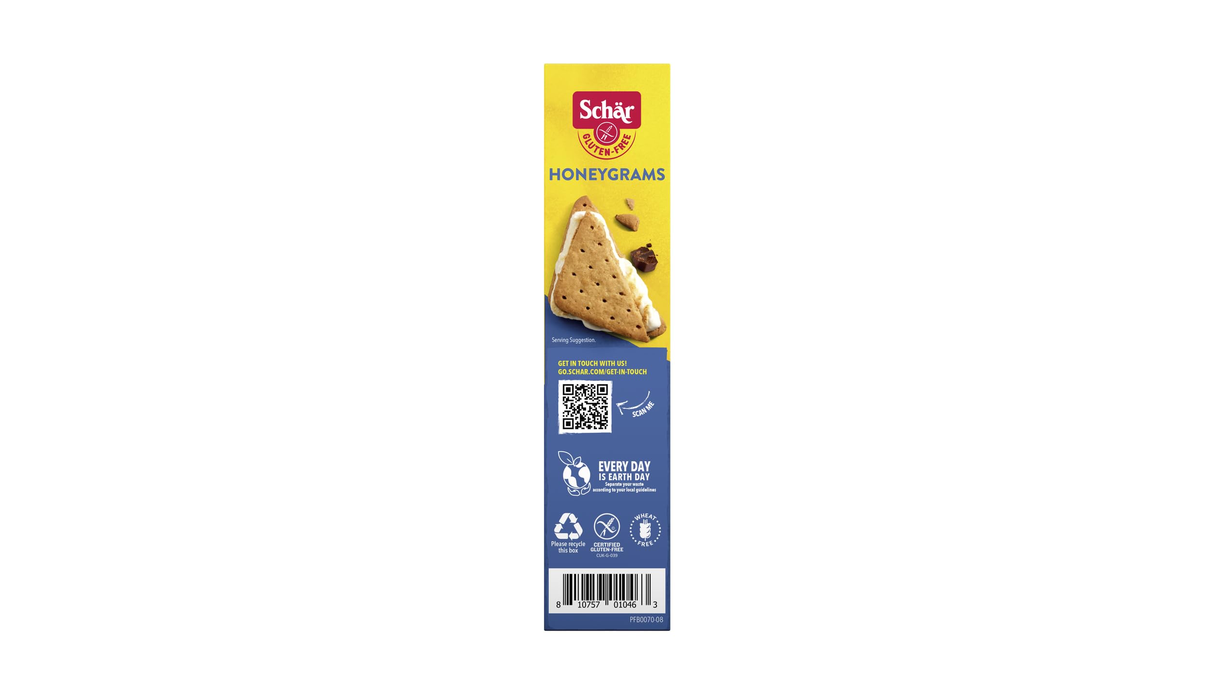 Schär Honeygram Crackers with dip on a serving platter.