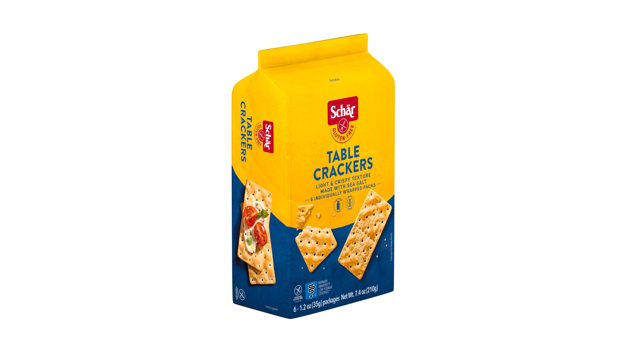 Schar Original Table Crackers freshness packaging keeps crackers crisp longer