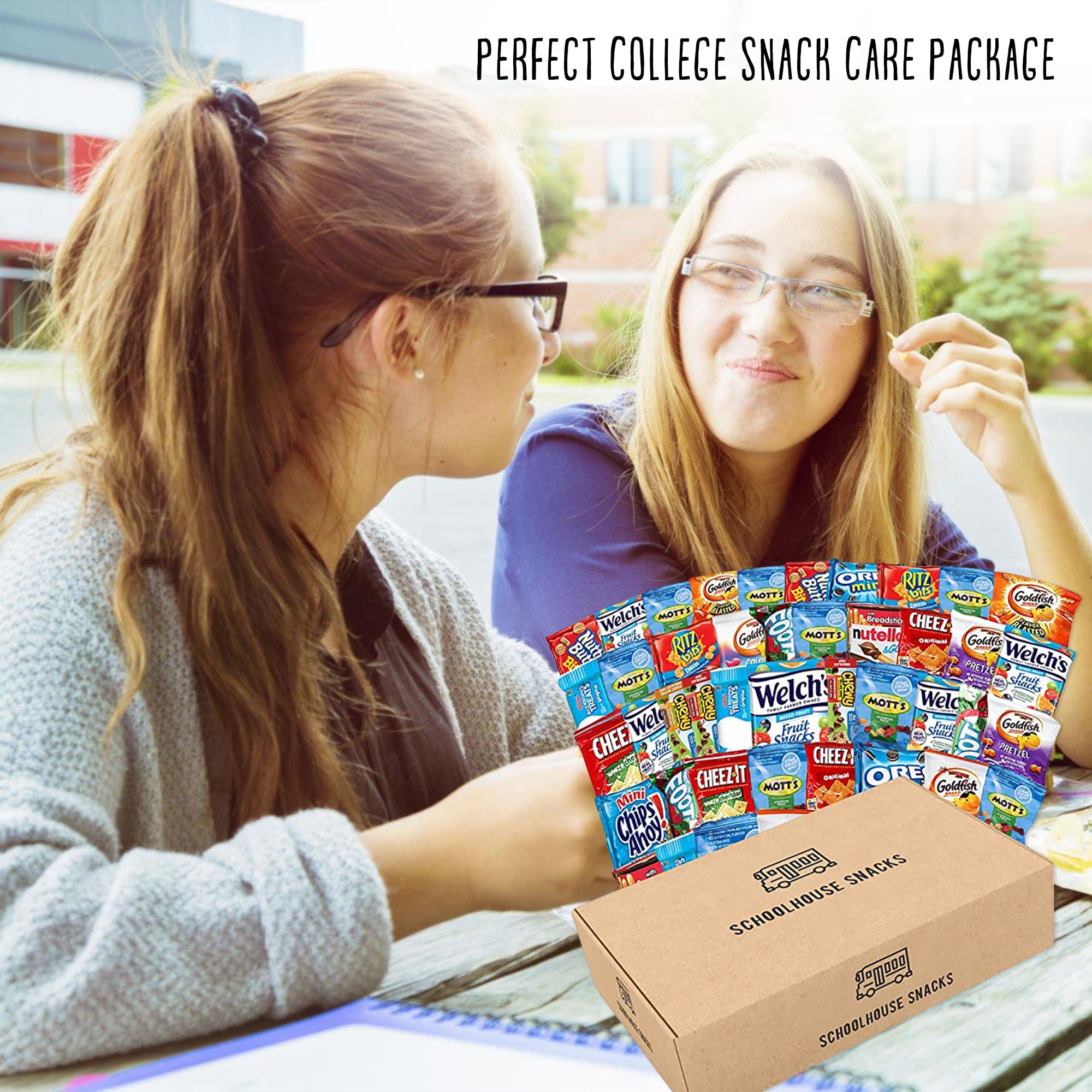 Schoolhouse Snacks camp care package essentials for busy families.