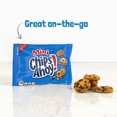 Chips Ahoy mini cookies in a single-serve pack for quick treats.