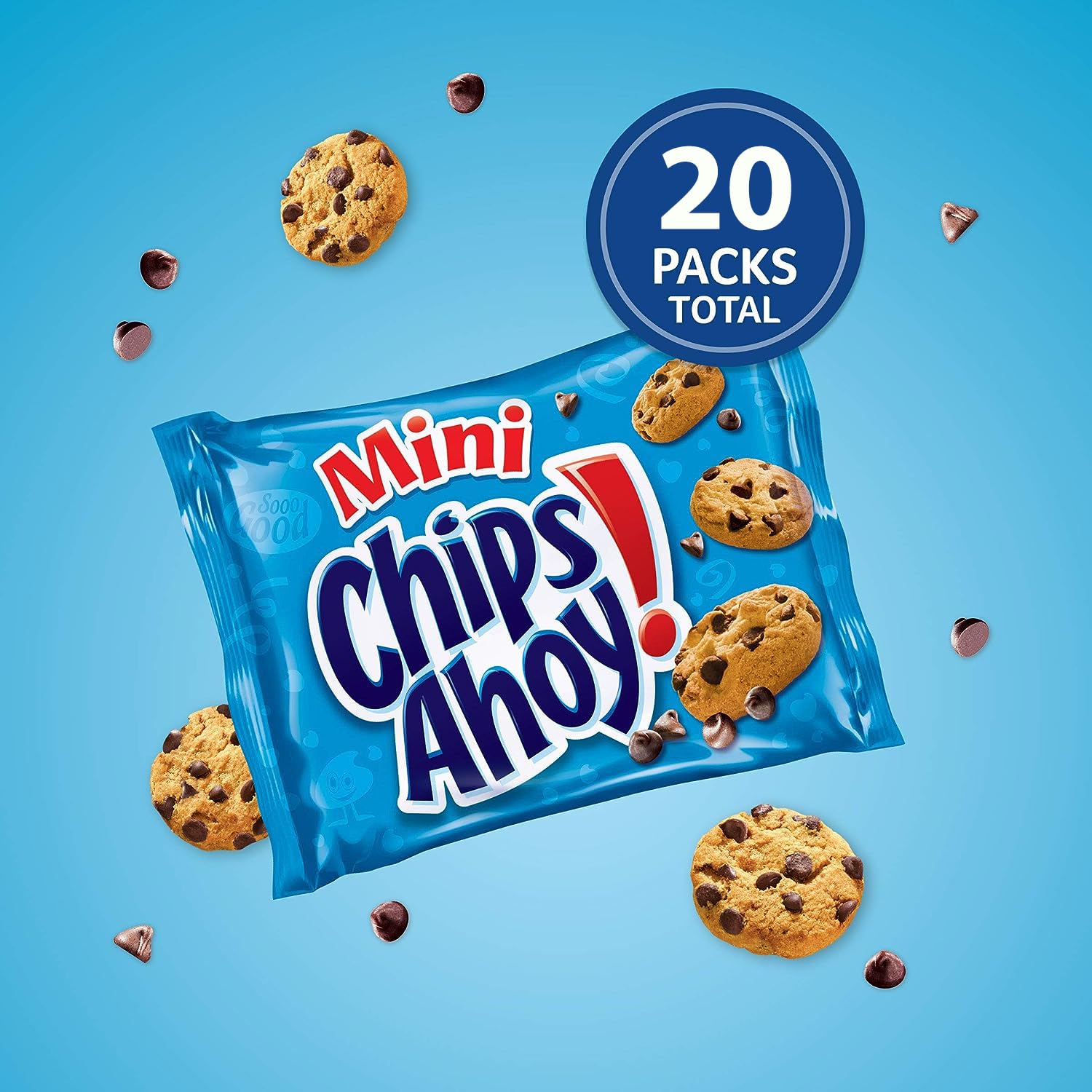 Chips Ahoy mini cookies bite-sized crunch ideal for lunchboxes.