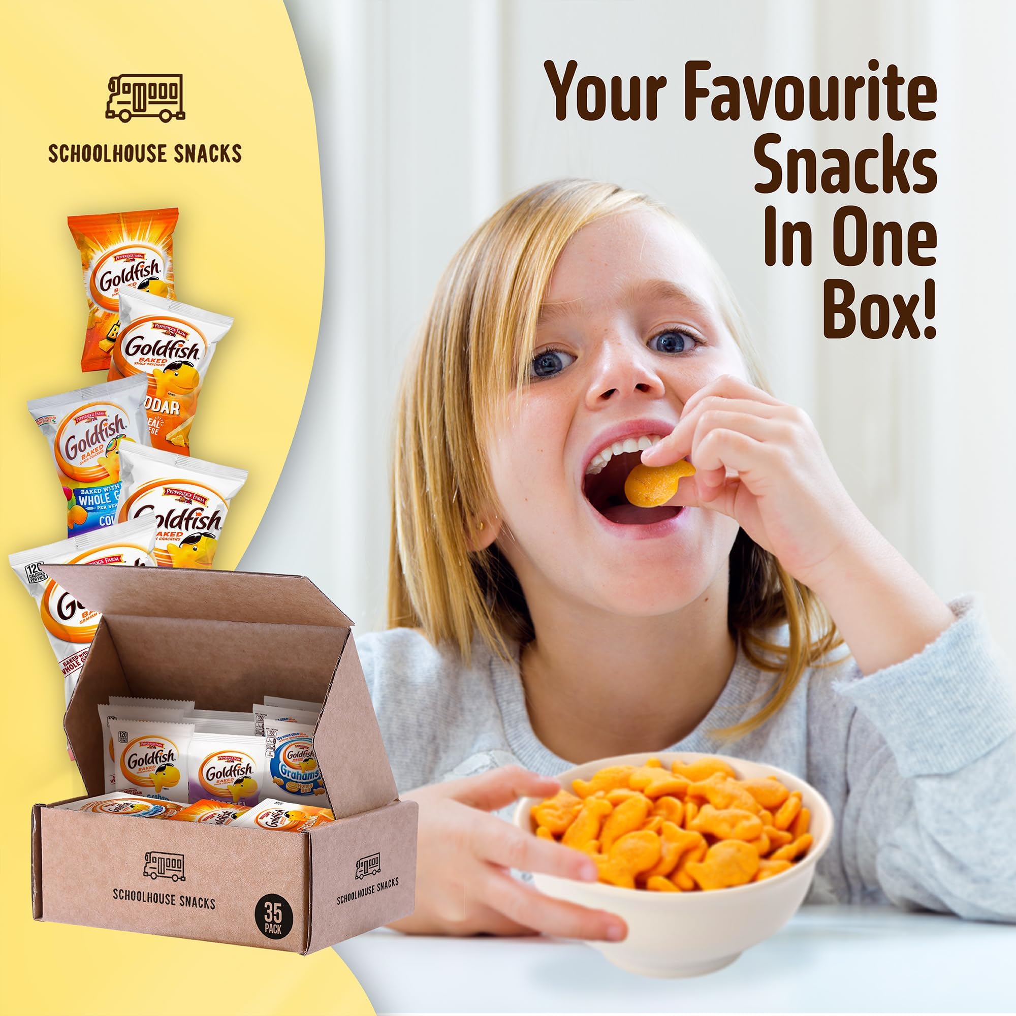 Schoolhouse Snacks Goldfish Pretzel pack crunchy savory option for lunchboxes