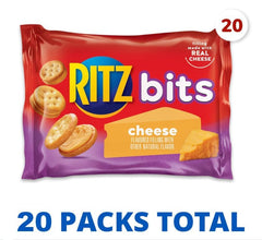 Ritz Bits Cheddar cracker inside image showing cheese filling