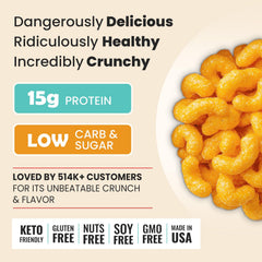Schoolyard cheddar puffs ingredients panel for transparent nutrition and choice