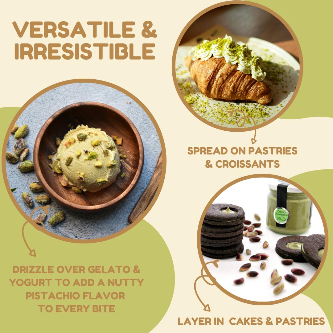 Sciara Pistachio Cream on bread elevates breakfast with nutty aroma.