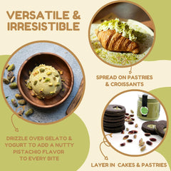Sciara Pistachio Cream on bread elevates breakfast with nutty aroma.