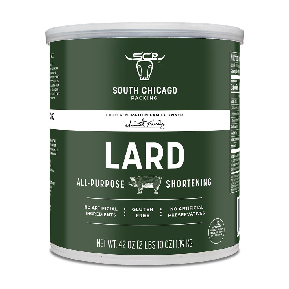 SCP lard shortening 42oz can for rich baking and frying.