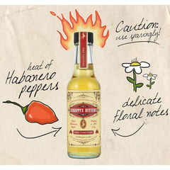 Scrappy's Fire Tincture pour demonstrates how it adds fiery spice to drinks.