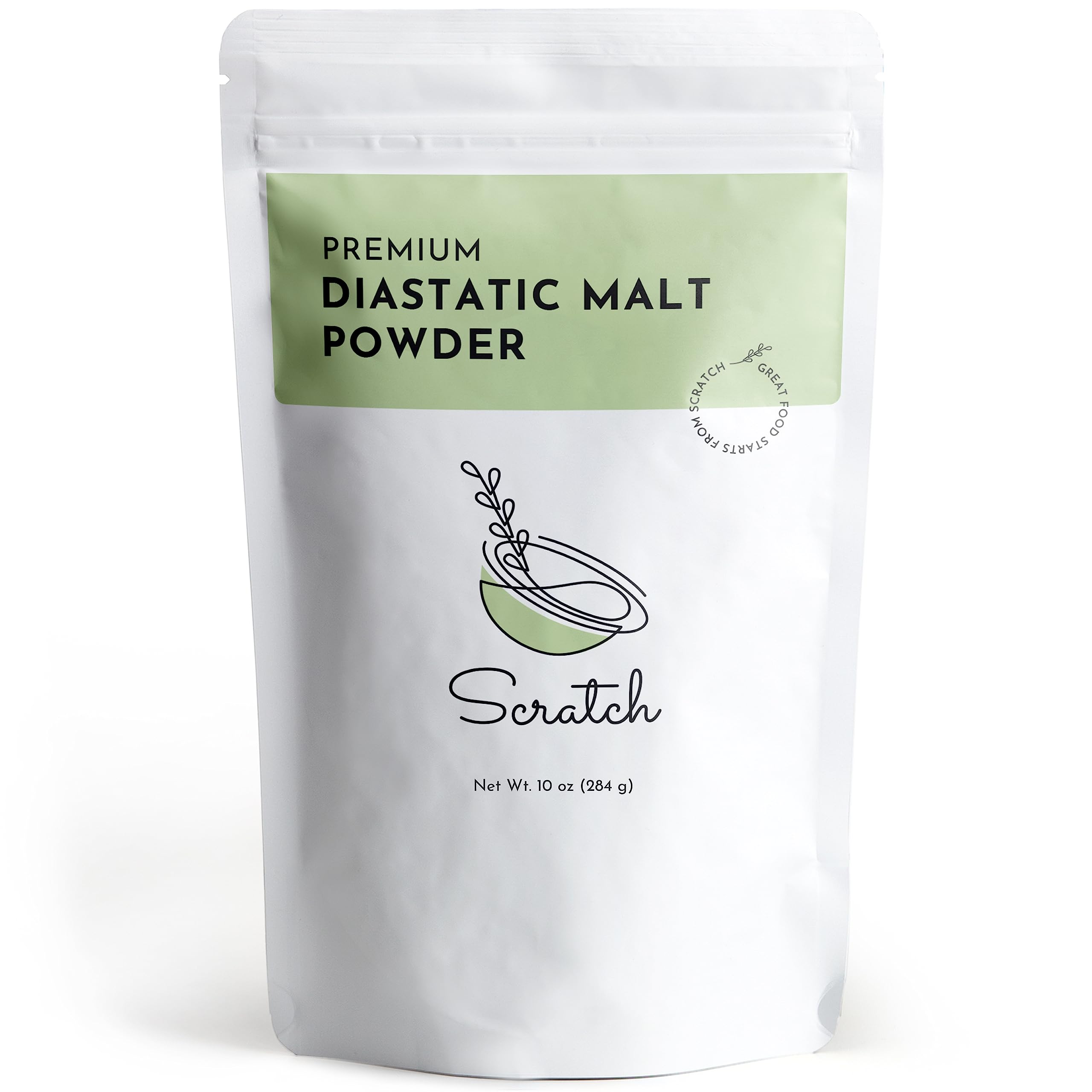 Scratch diastatic malt powder in a jar ready for baking and rising dough