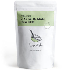 Scratch diastatic malt powder in a jar ready for baking and rising dough