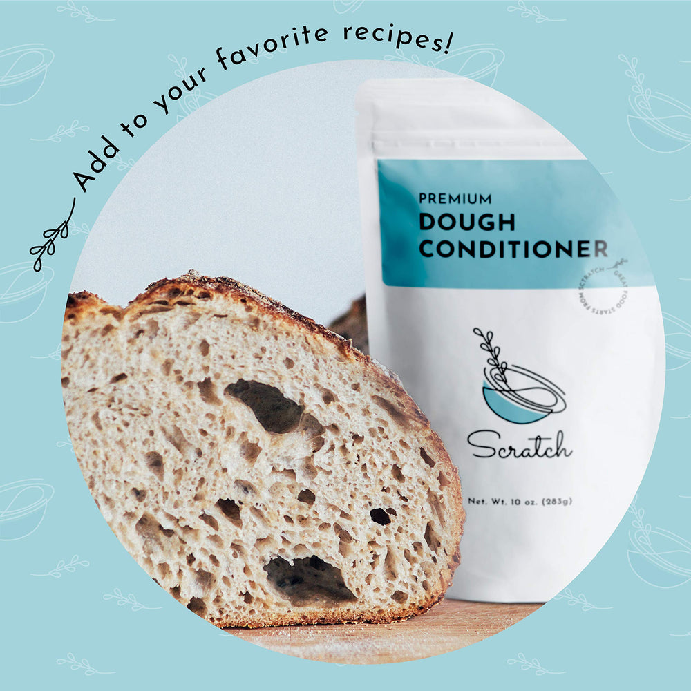 Scratch Premium Dough Conditioner - dough-batch focus supports consistent dough across large batches.
