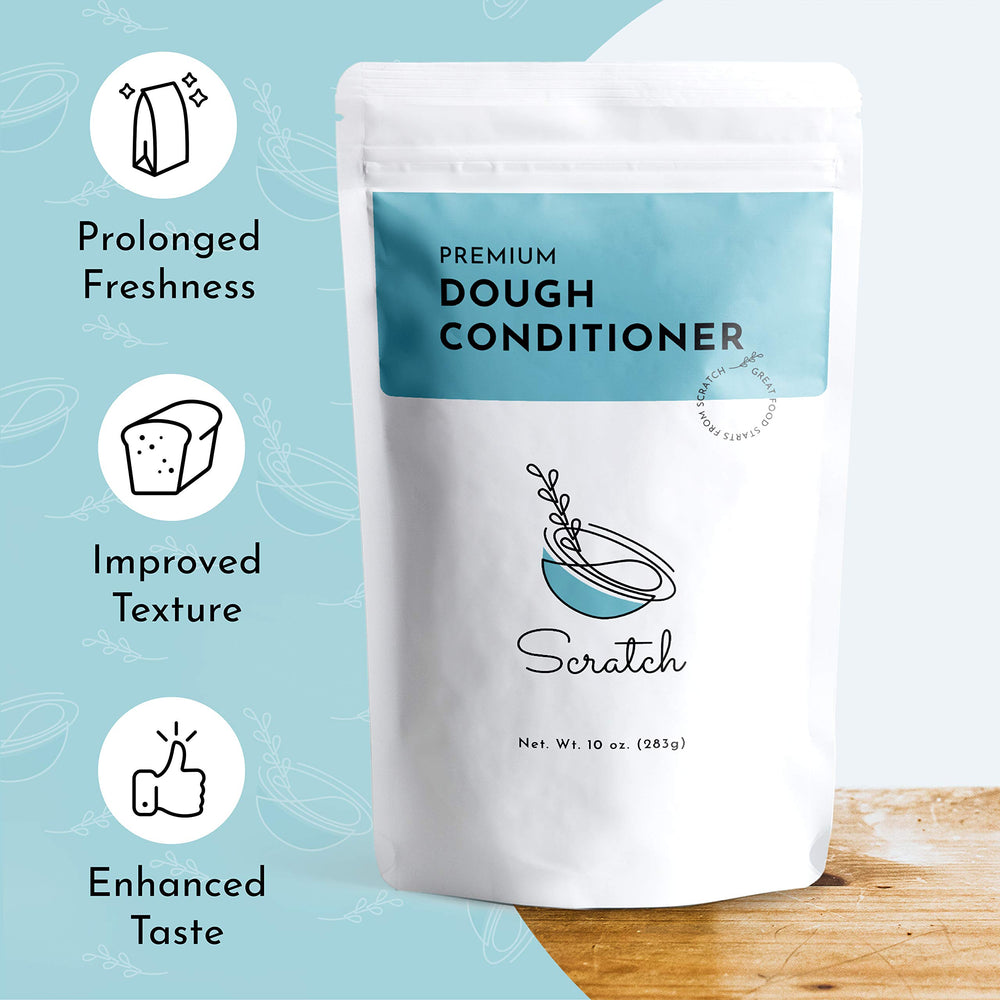 Scratch Premium Dough Conditioner - professional-baker focus enables bakery-like results in home baking.