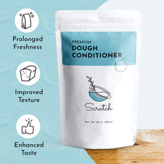 Scratch Premium Dough Conditioner - professional-baker focus enables bakery-like results in home baking.