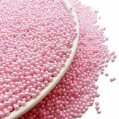 SE SI&MOOS cake decorating sprinkles 2mm pink pearls for desserts.