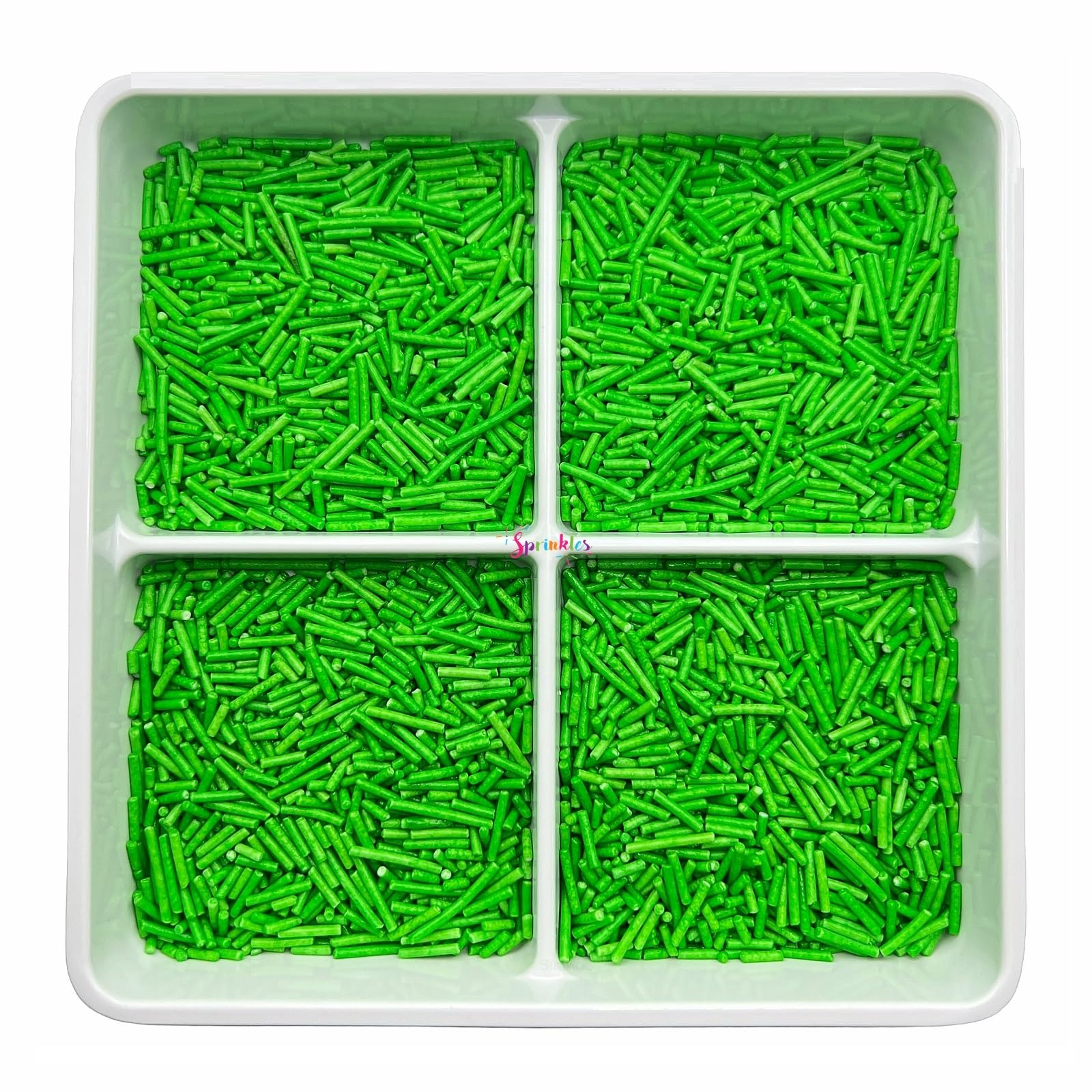 SE SI&MOOS Grass Green Jimmies gluten-free and nut-free sprinkles