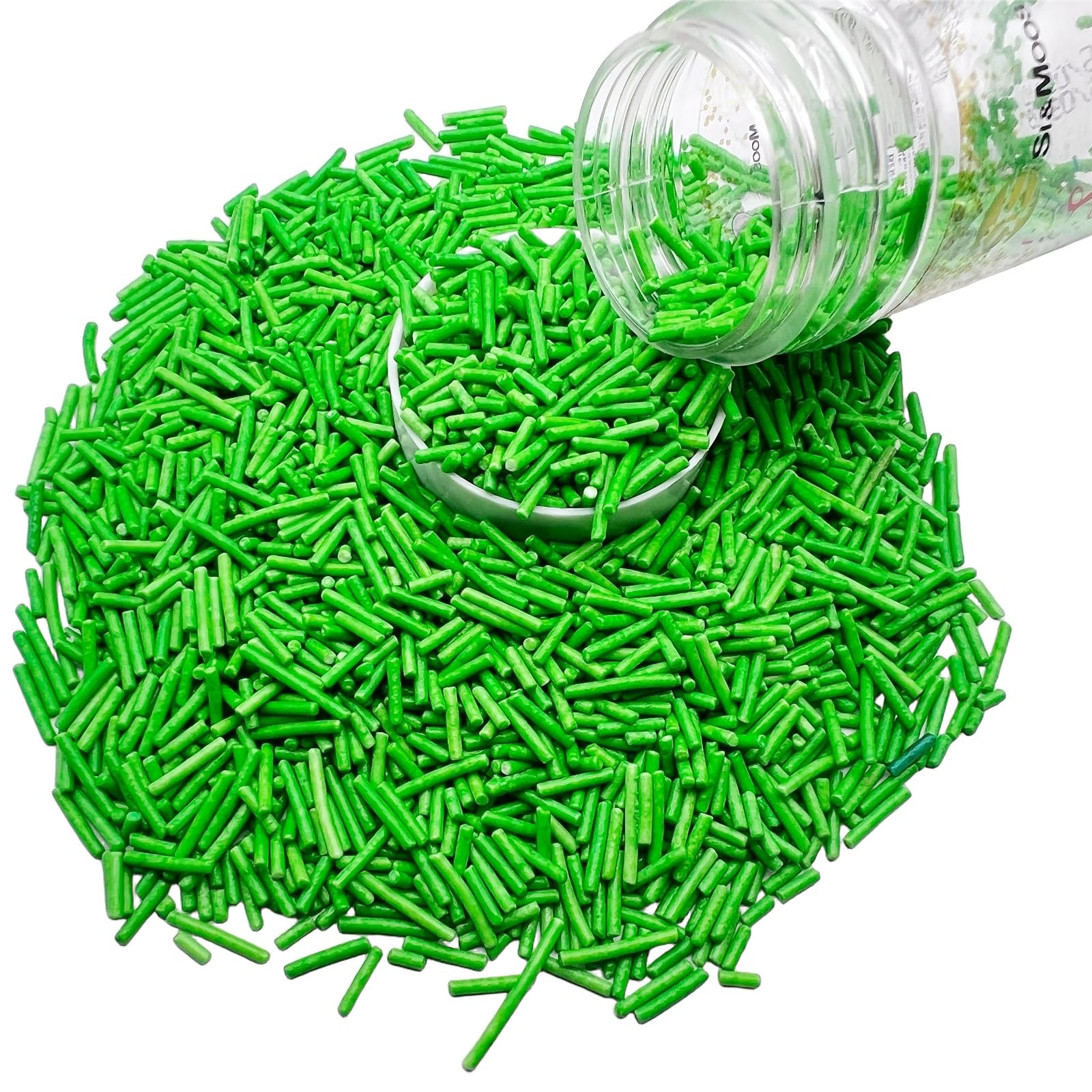 SE SI&MOOS Grass Green Jimmies ideal for cookies, cupcakes, and donut decorations