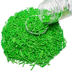 SE SI&MOOS Grass Green Jimmies ideal for cookies, cupcakes, and donut decorations