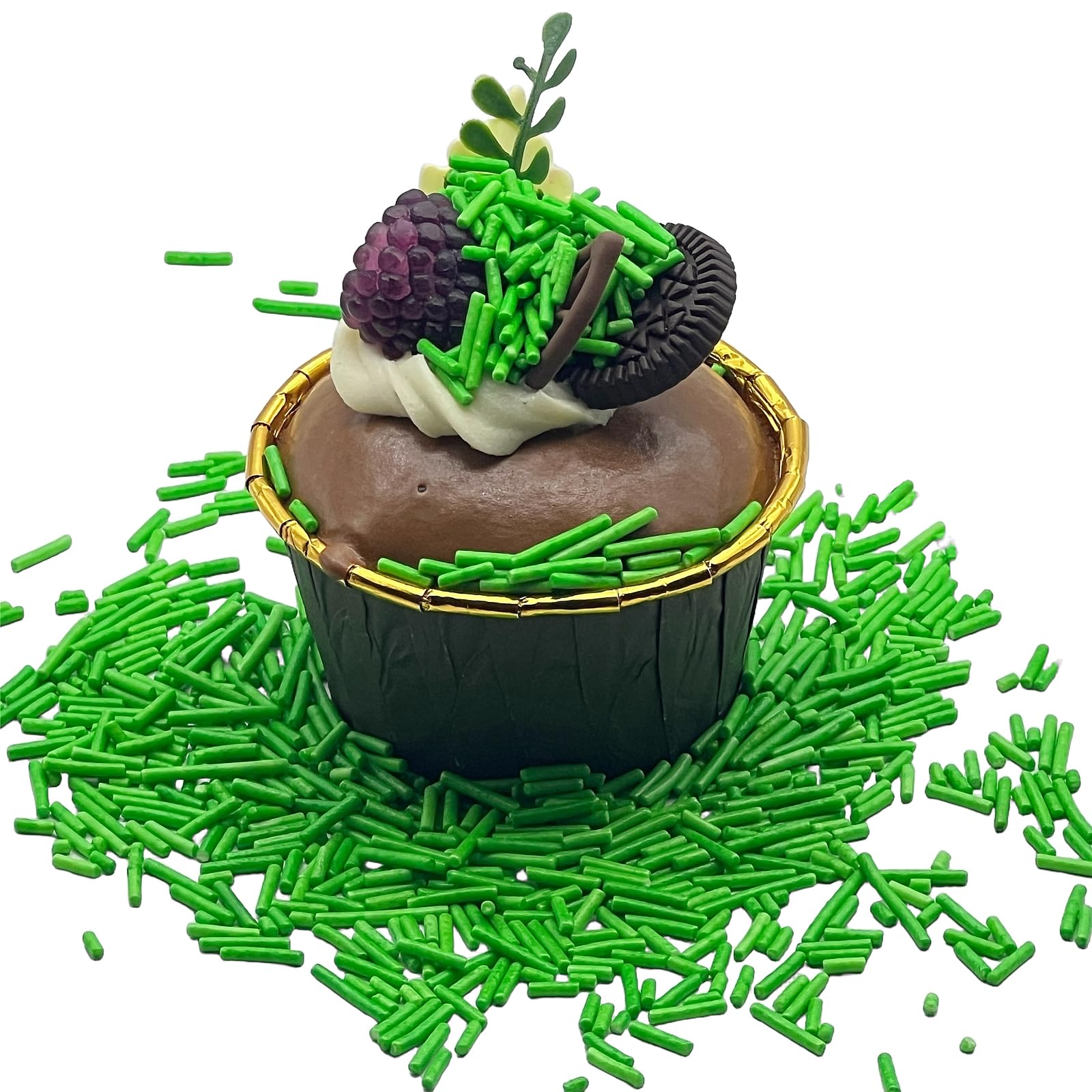 SE SI&MOOS Grass Green Jimmies perfect for birthdays and celebrations
