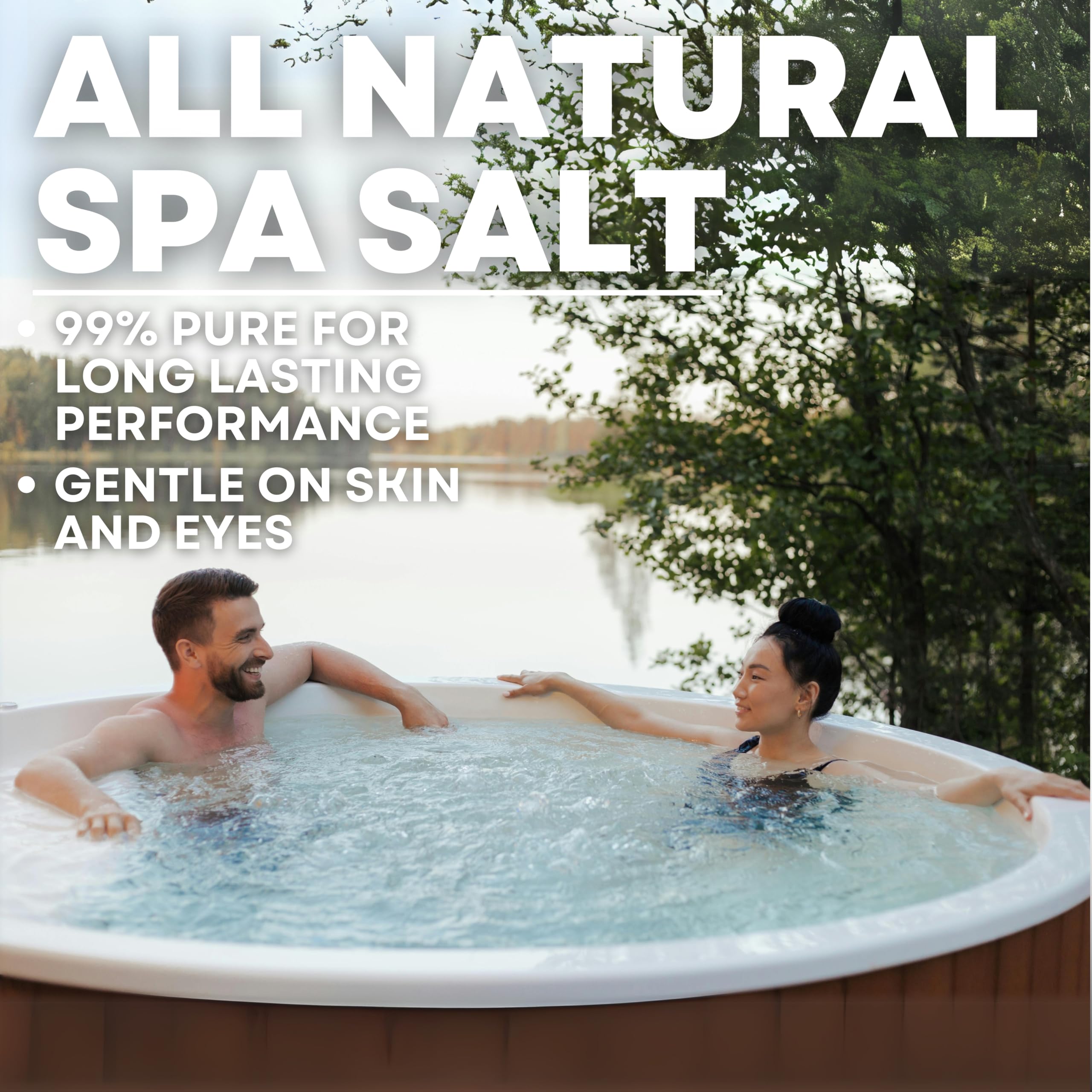 Sea Salt Superstore 99.9% purity crystals ideal for clean, balanced spa water.