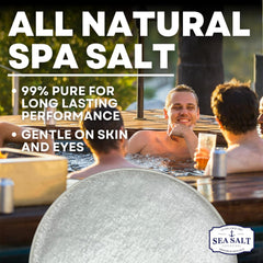 Sea Salt Superstore 99.9% purity spa salt for clean water.
