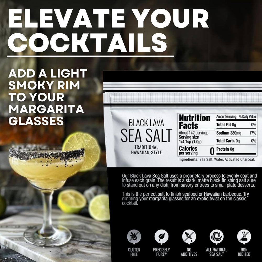 Sea Salt Superstore activated charcoal powder close-up for color and depth.