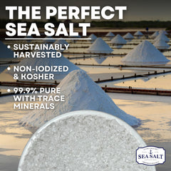 Sea Salt Superstore Baja sea salt crystals with bright natural flavor
