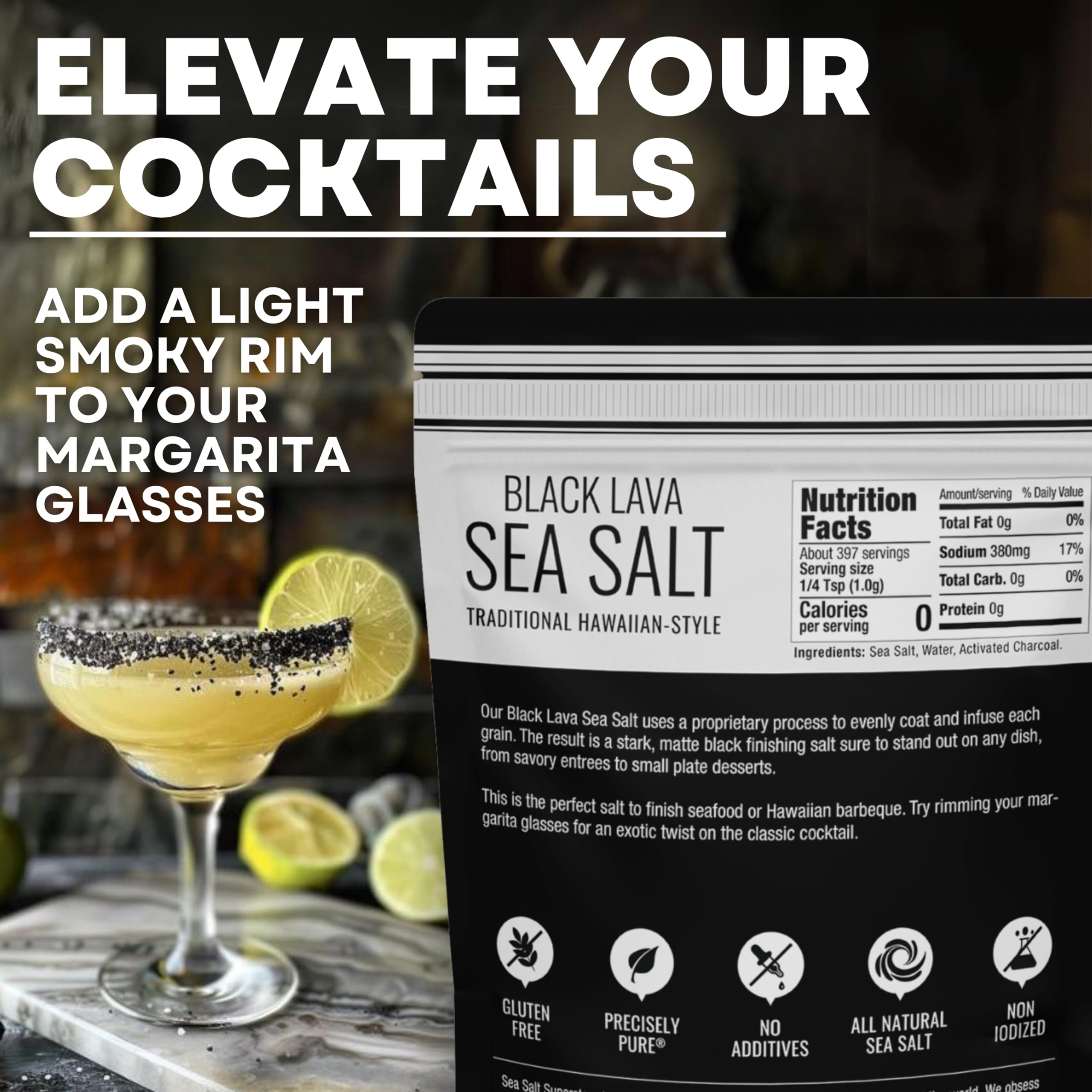 Sea Salt Superstore black lava salt crystal closeup highlights mineral depth for finishing