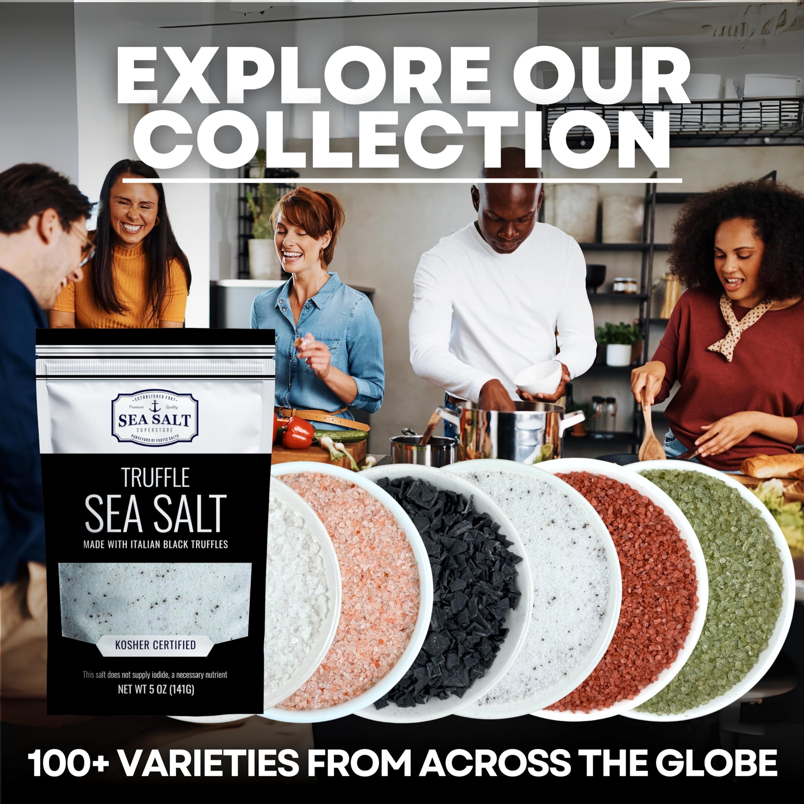 Sea Salt Superstore Caravel Gourmet truffle salt used in soups and sauces