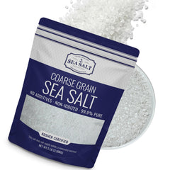 Sea Salt Superstore coarse salt grinder-refill ready for kitchen use and flavor.