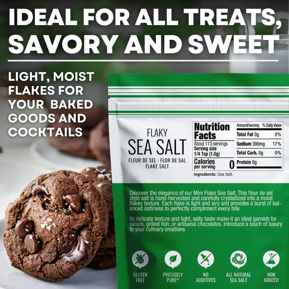 Sea Salt Superstore hand-harvested grains on slate showcase purity and artisanal texture.