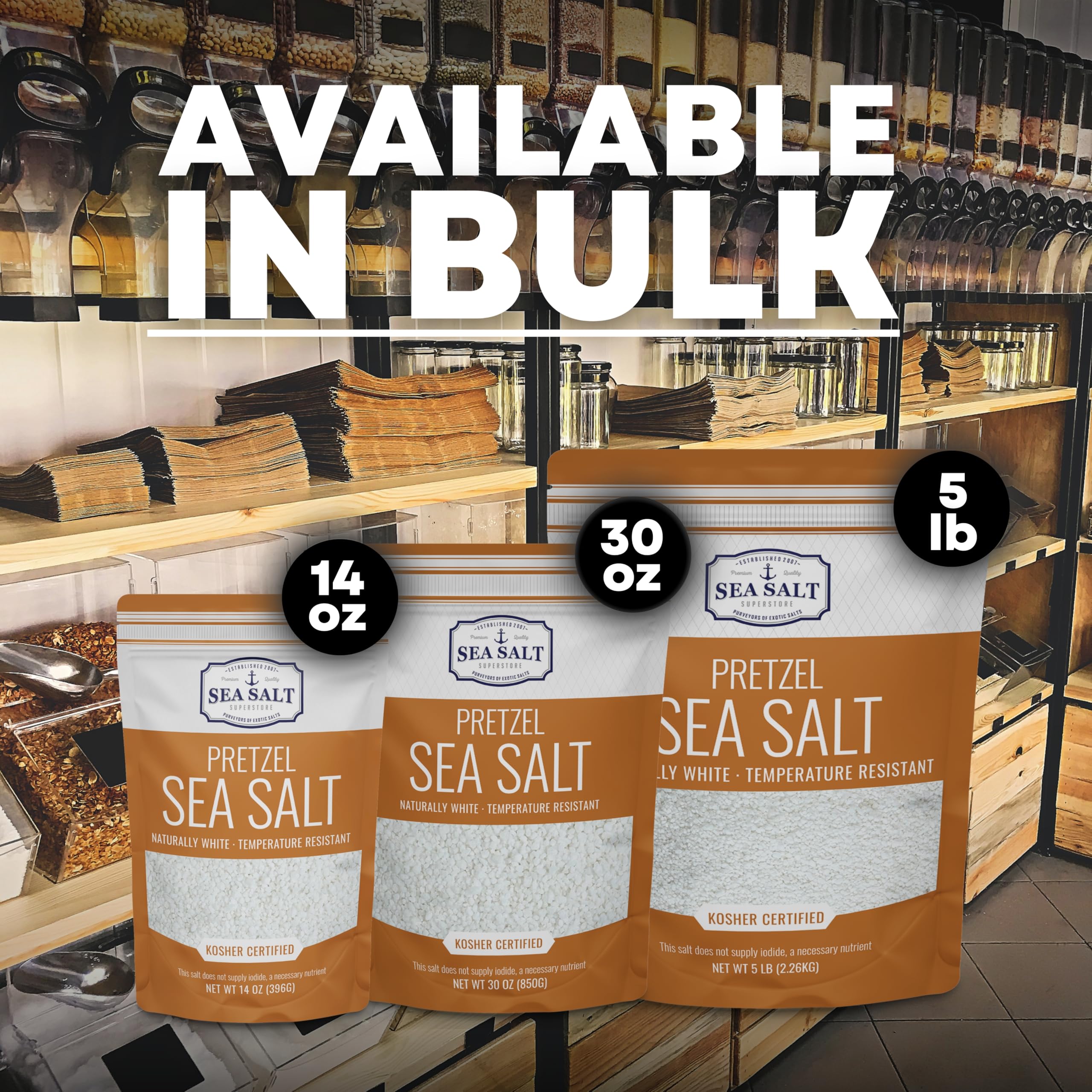 Sea Salt Superstore ice cream topping salt adds crunch and flavor.