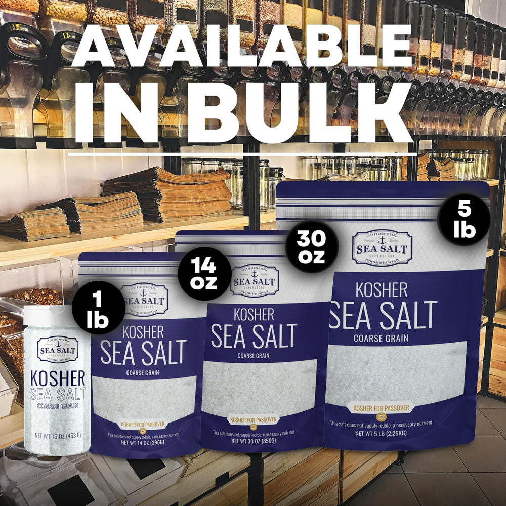 Sea Salt Superstore kosher Passover salt image for traditional dietary needs with pure taste.