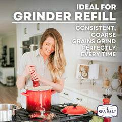 Sea Salt Superstore mineral-rich unrefined salt enhances grill seasoning.