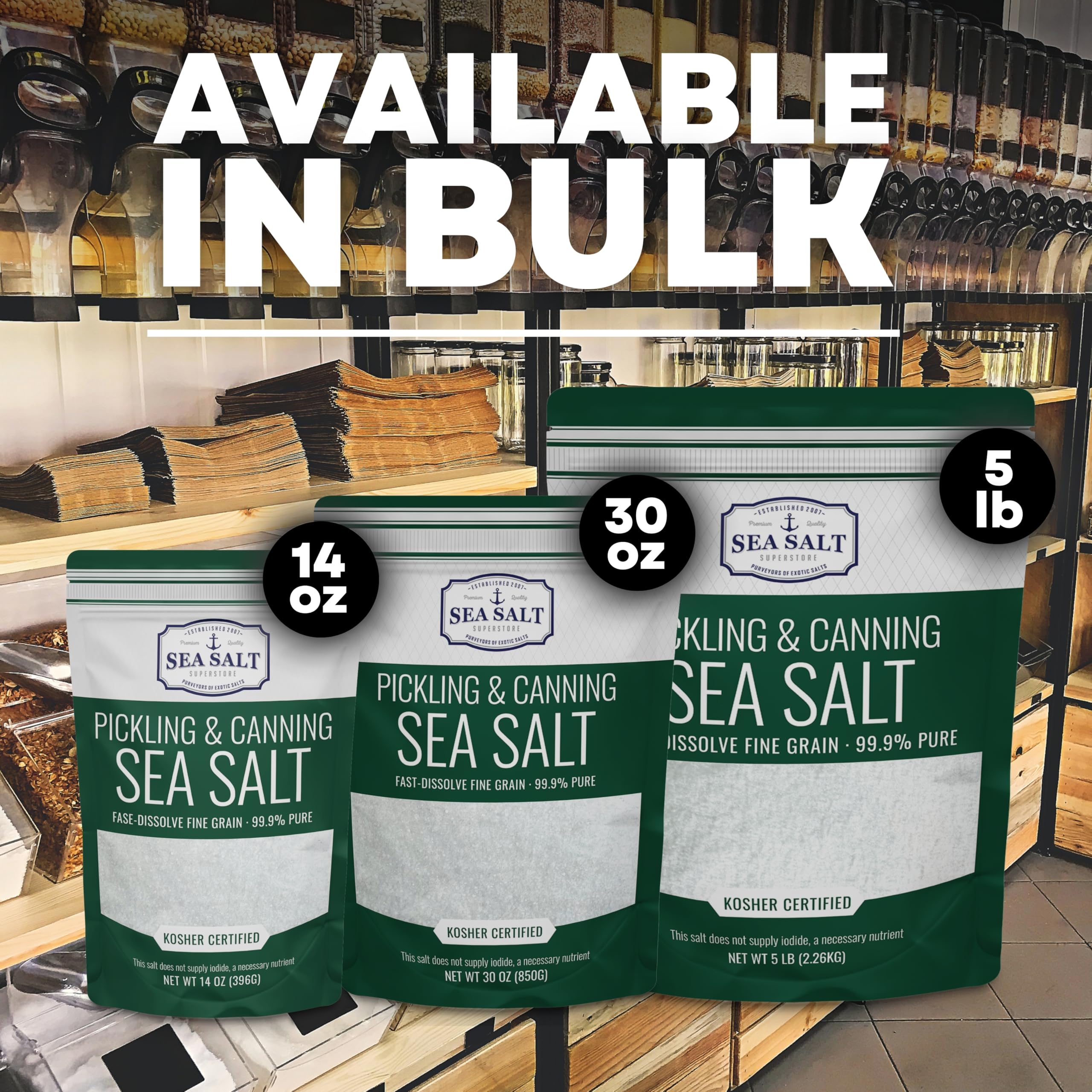 Sea Salt Superstore natural salt free from additives supports a mindful pantry