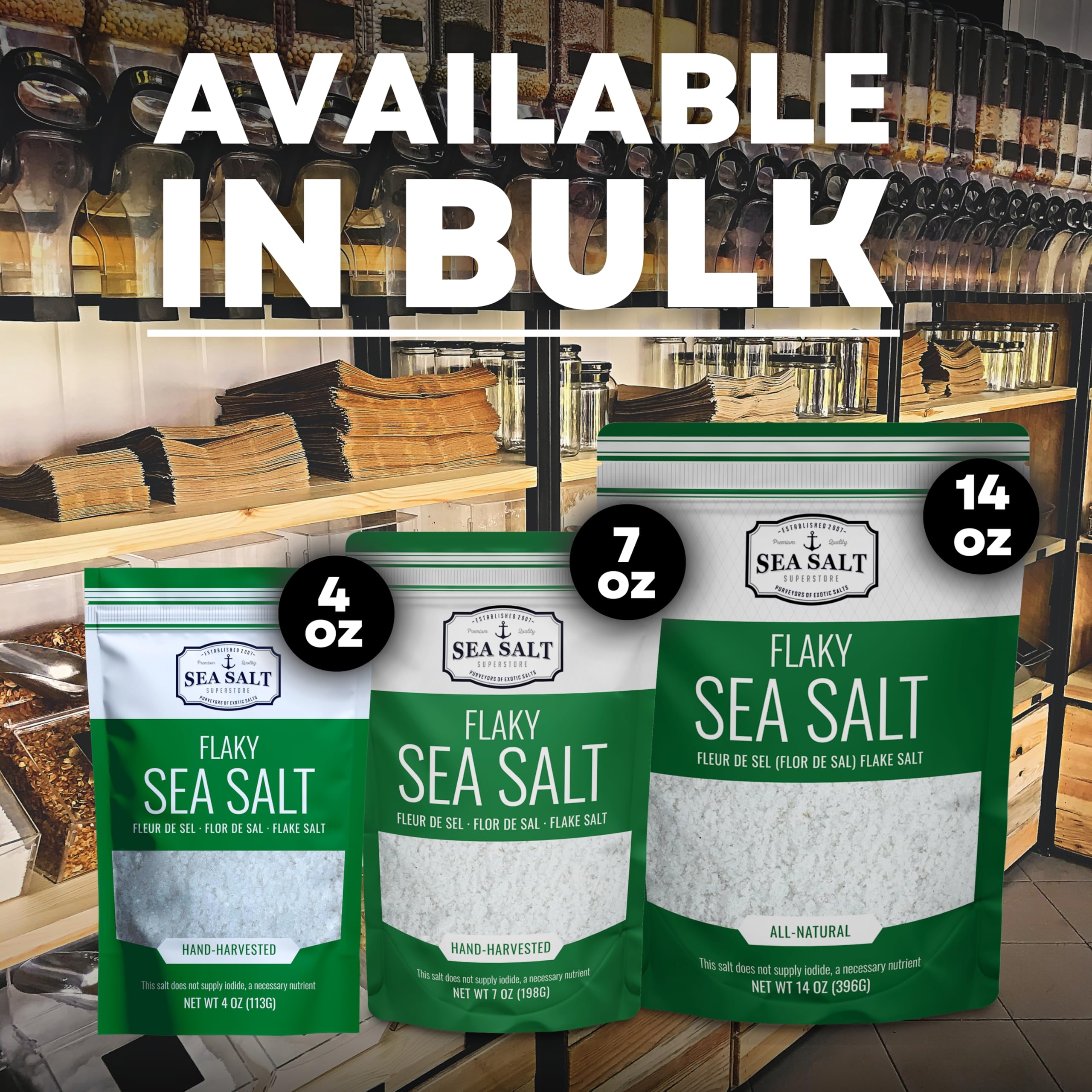 Sea Salt Superstore versatile salt for baking, salads, and savory dishes.