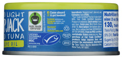 Sea Tales tuna in olive oil open can image, convenient protein for lunches