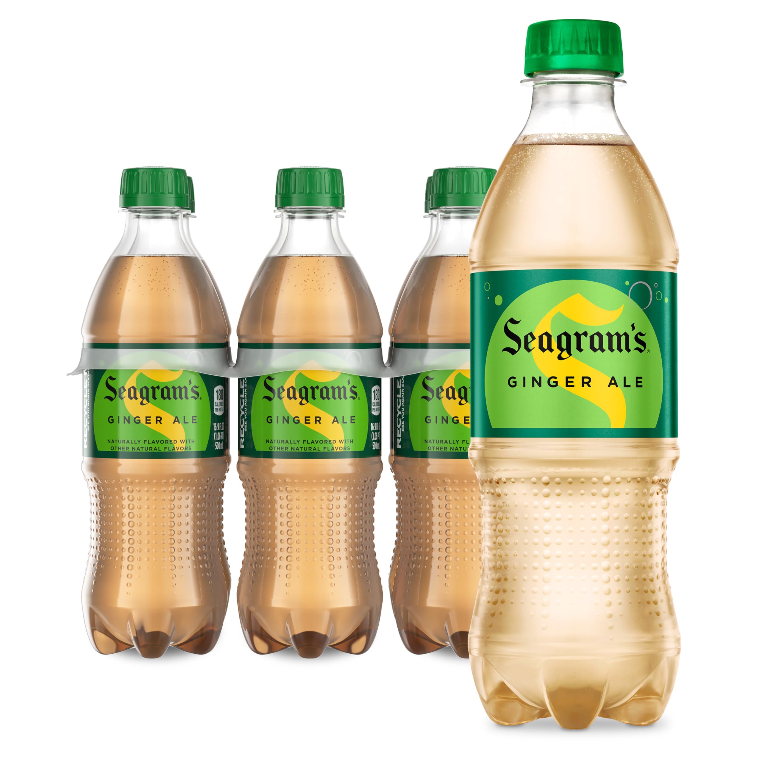 Seagram's Ginger Ale bottle hero for a refreshing sip or mixer