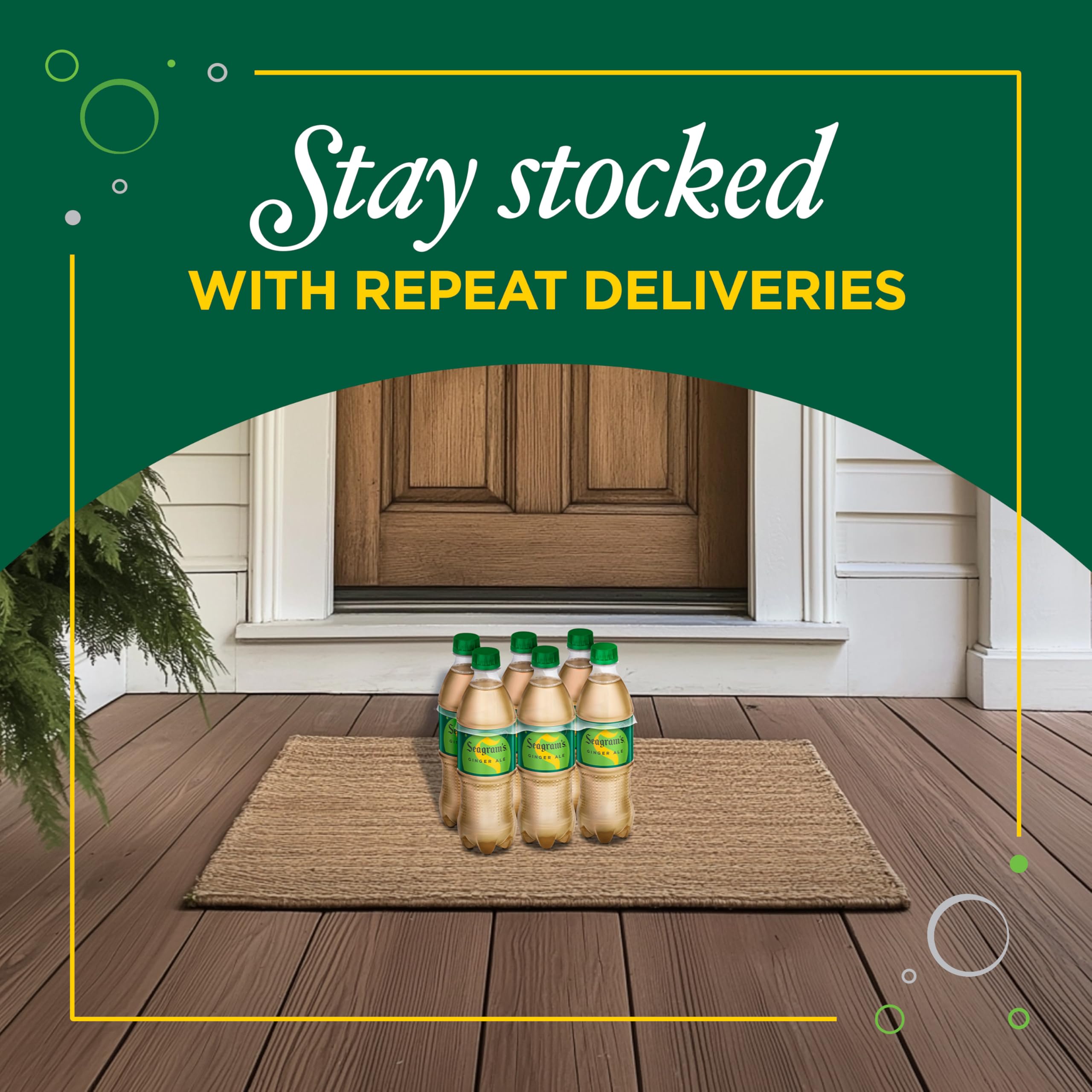 Seagram's Ginger Ale serving tray—party-ready refreshment