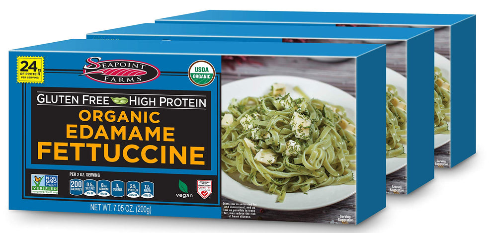 Seapoint Farms edamame fettuccine pack highlights plant-based protein for quick meals
