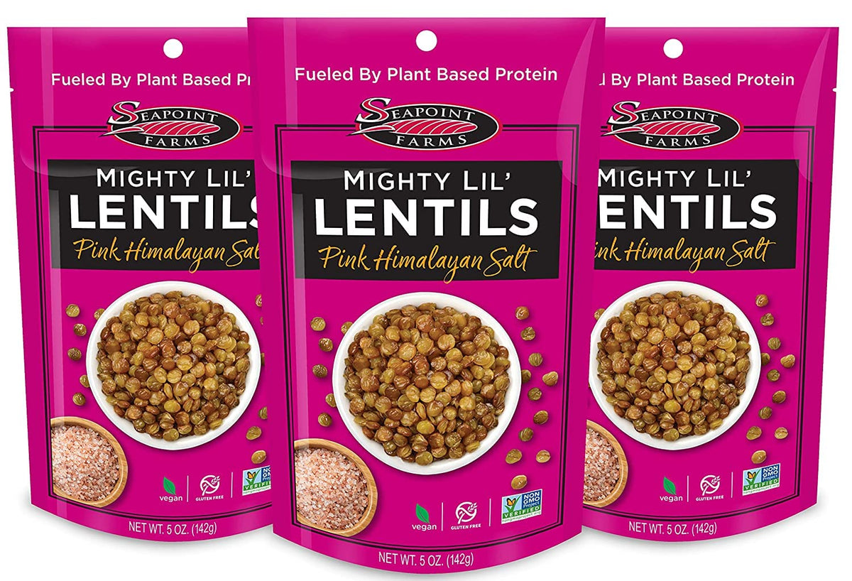 SEAPOINT FARMS Mighty Lil' Lentils front-pack for convenient, on-the-go snacking