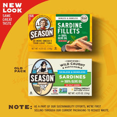 SEASON Sardines no-salt-added can — a flexible option for seasoning at home.