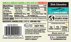 SEASON Sardines skinless-boneless can — convenient texture for easy meals.