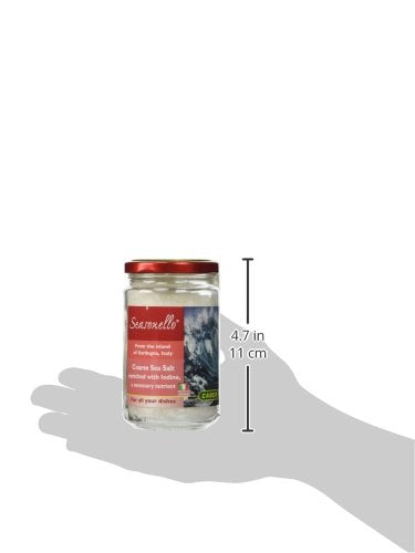 Seasonello iodine-rich salt in a measuring scoop ready for cooking