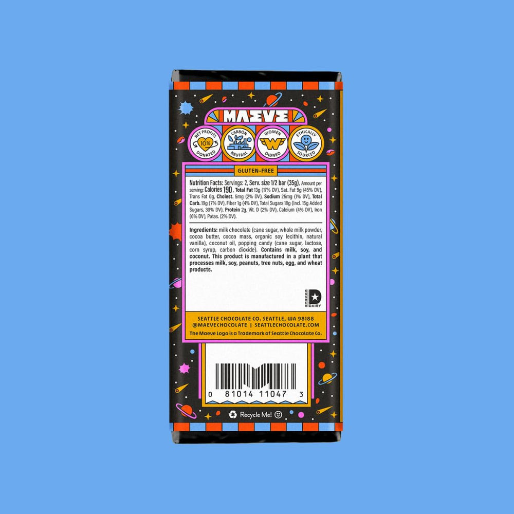 Ethically sourced cocoa supports farmers and Maeve's mission.
