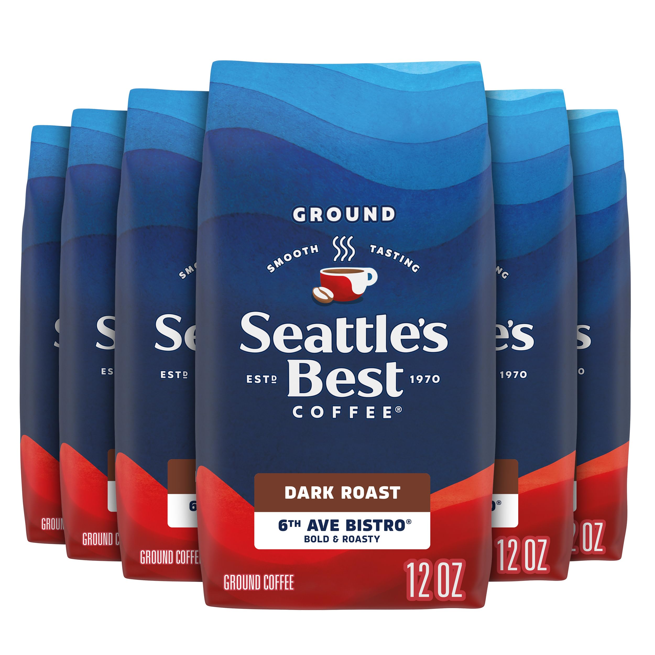 Seattle's Best Coffee 6th Ave Bistro ground bag for smooth mornings.