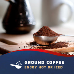 Seattle's Best Coffee Breakfast Blend package and cups highlight value