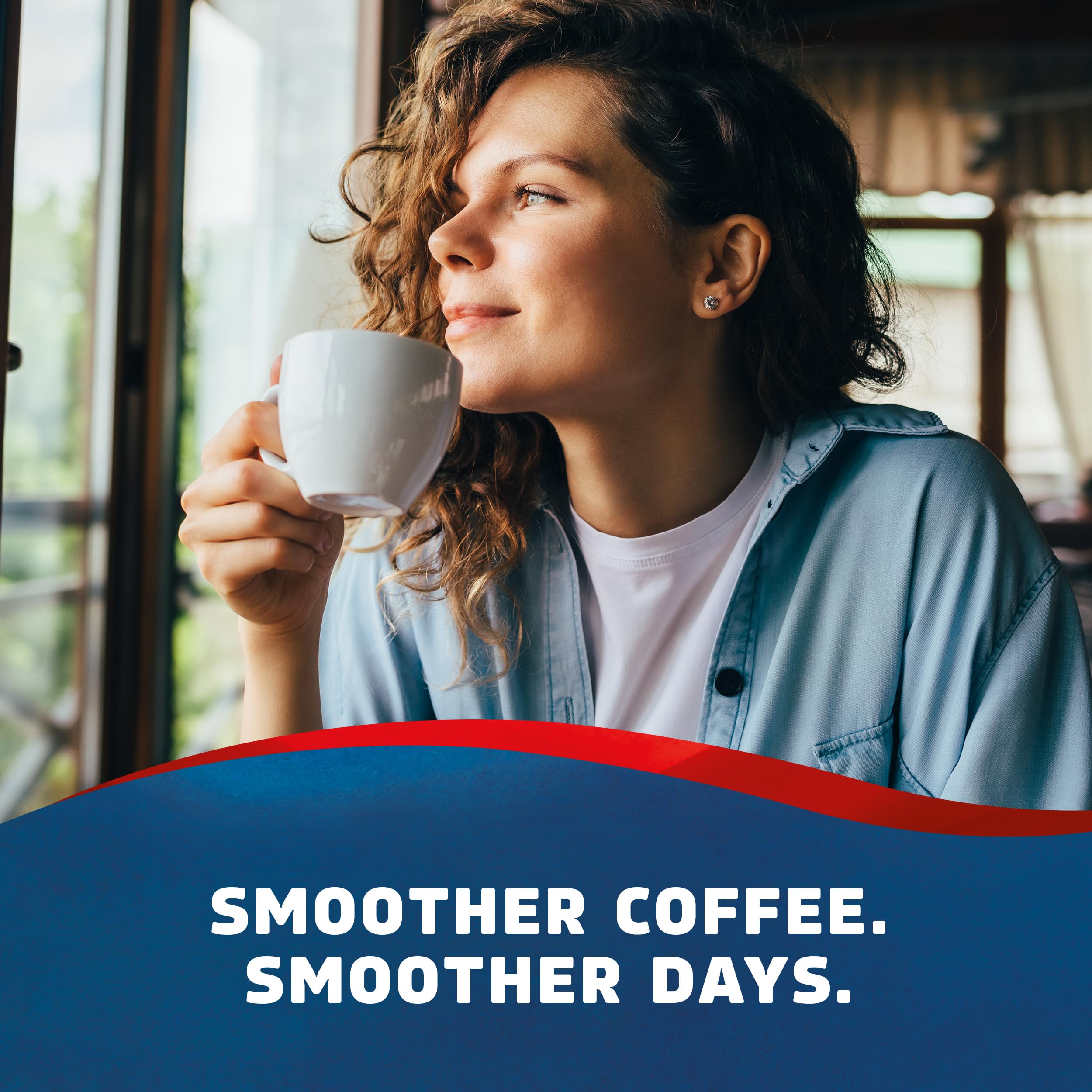 Pour-over moment with Henry's Blend highlights aroma and smoothness.